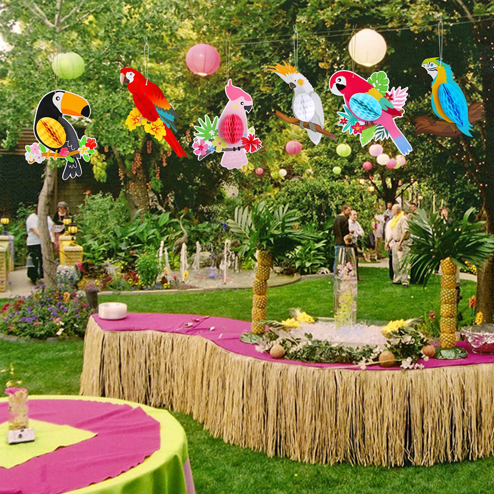 Set Di Icone Retrò Di Uccelli Tropicali Esotici 484392 Arte Vettoriale A Vecteezy - Foto 2