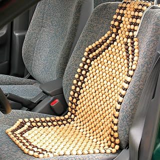 Auto Oprema®Beads SBeige Wooden Beads Acupressure mat car Bead seat Cover for Driver/Heating pad/Gel Car/Office Chair/Home... Price In India