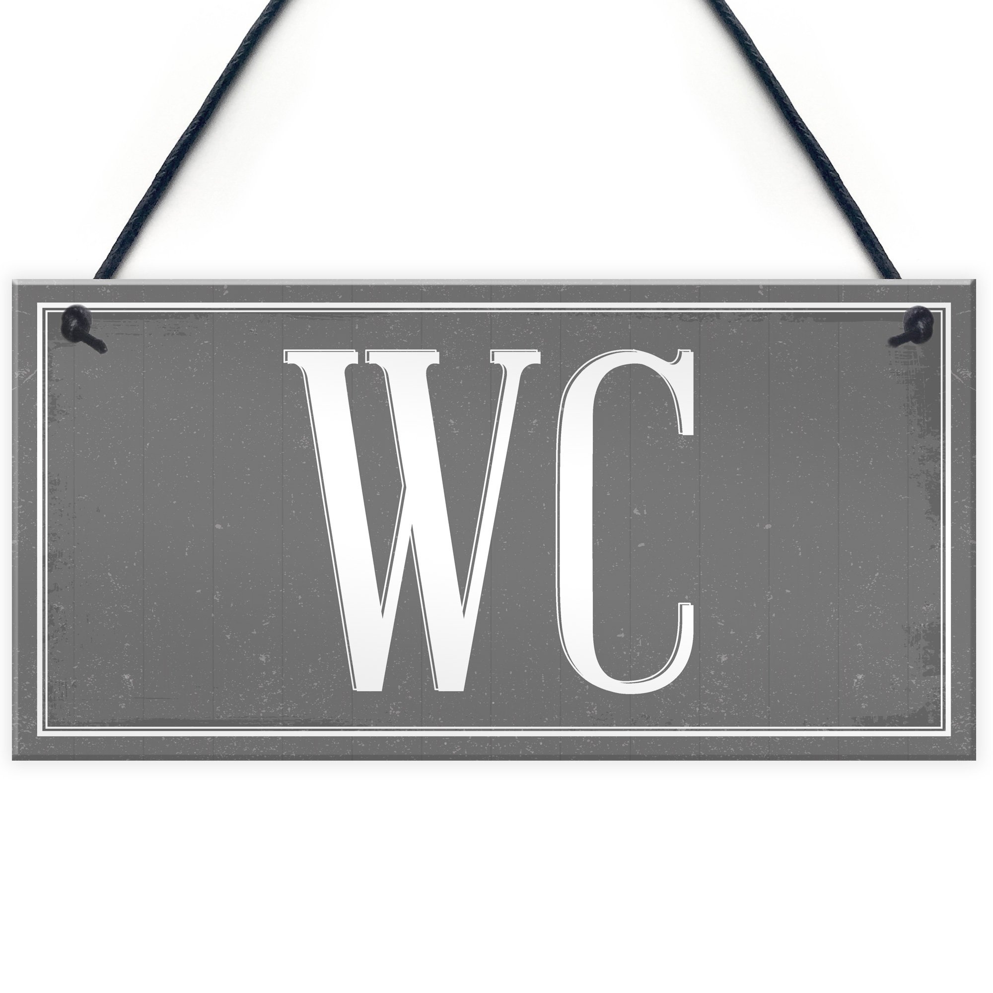 RED OCEAN Toilet WC Chic Bathroom The Loo Door Hanging Wall Sign Cafe Pub Office Shop Plaque Gift