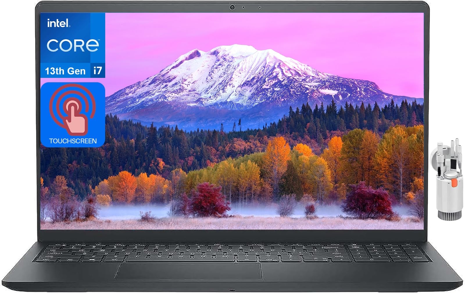 Dell Newest Inspiron 15 3530 Business Laptop, 15.6" FHD LED Touchscreen, 13th Gen Intel Core i7-1355U(Up to 5GHz, 10 Cores), 64GB RAM, 2TB SSD, 1TB HDD, Wi-Fi 6,Webcam, HDMI, Win11, with Cleaning Kit