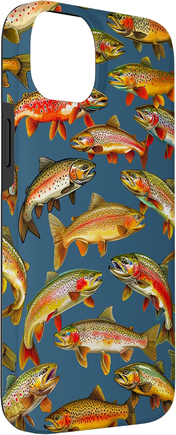 Fishing Fisherman Trout Fishing Case for iPhone 14 Plus