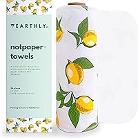 Vista 26 de Toallas de papel reutilizables, paquete de 10 unidades, rollo de toallas de papel de algodón lavables, servilletas reutilizables sin papel