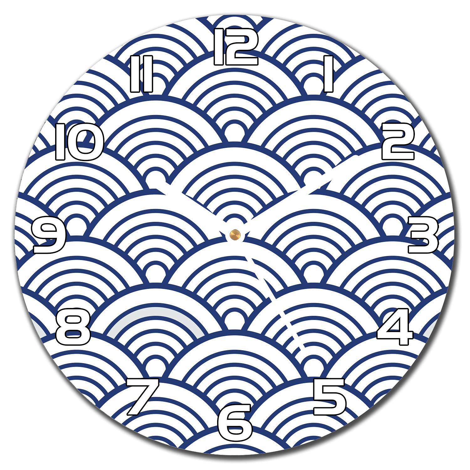 Horloge en verre de sécurité Coloray 30 cm avec aiguilles blanches
