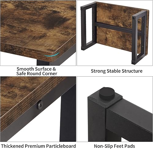 Miniatura 22 de Snughome Taburetes de madera para adultos y niños, taburete de madera maciza portátil para adultos con capacidad para hasta 350 libras, taburete de