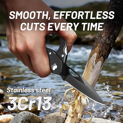 Miniatura 5 de Mosquetón multiherramienta 9 en 1 EDC cuchillo de bolsillo, llave hexagonal, sierra, destornillador, abrebotellas, rompedor, hebilla, equipo de