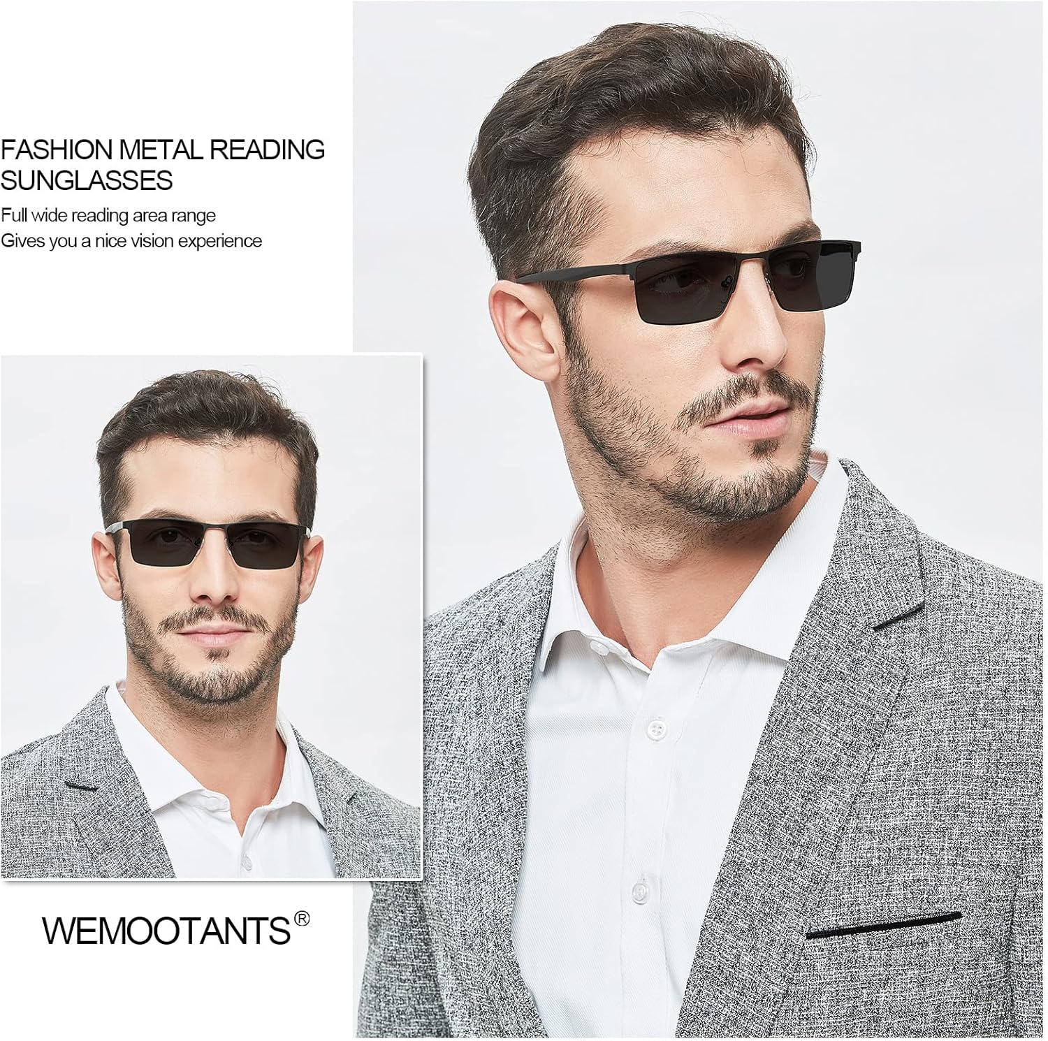 Mens Reading Glasses Stylish Readers Large Lightweight Reader 1.0 1.25 1.5 1.75 2.0 2.25 2.5 2.75 3.0 3.5 4.0