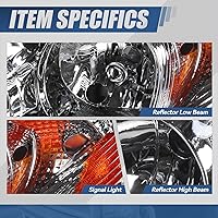 Vista 3 de Auto Dynasty Conjunto de faros delanteros compatible con Toyota Corolla E120 2003-2008, reemplazo de faros halógenos del lado del conductor