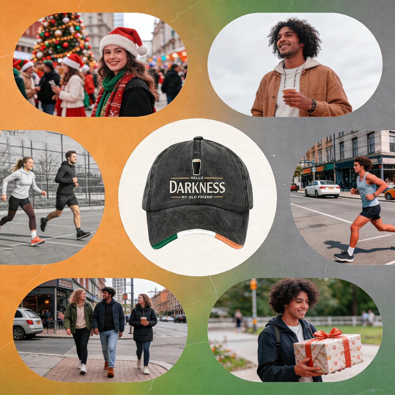 Hitburu İrlanda Şapkası | Ayarlanabilir St Patrick Günü | Merhaba Karanlık Eski Dostum Şapka,Tatil Geçit Töreni Kutlama Etkinlik Festival Günlük Gezi İçin
