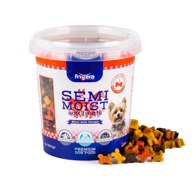 Frigera Semi-Moist Soft Treats Mini Mix Huesos (3) 500g
