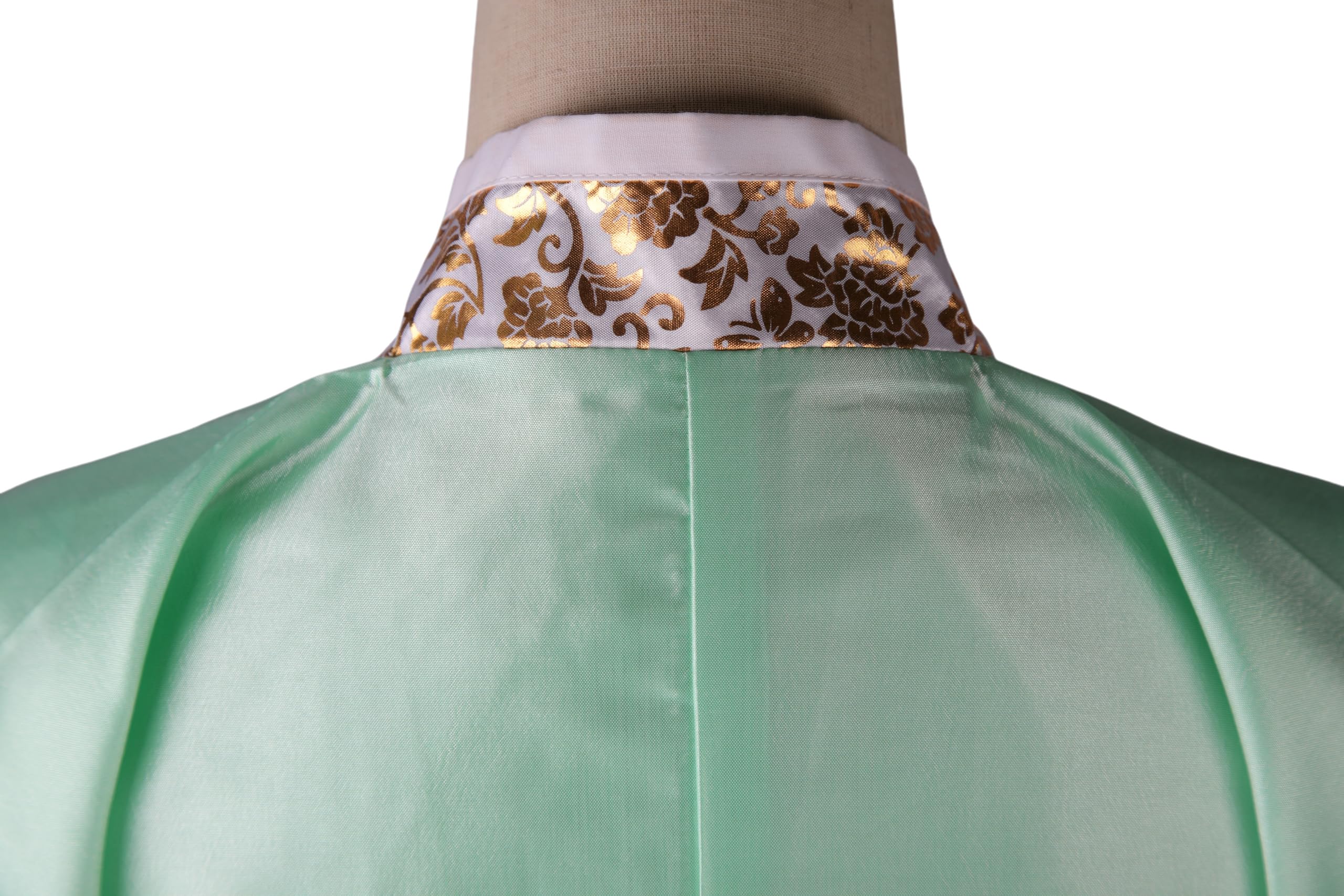 Hanbok tradicional coreano para mujer, vestido de manga larga con bordados florales