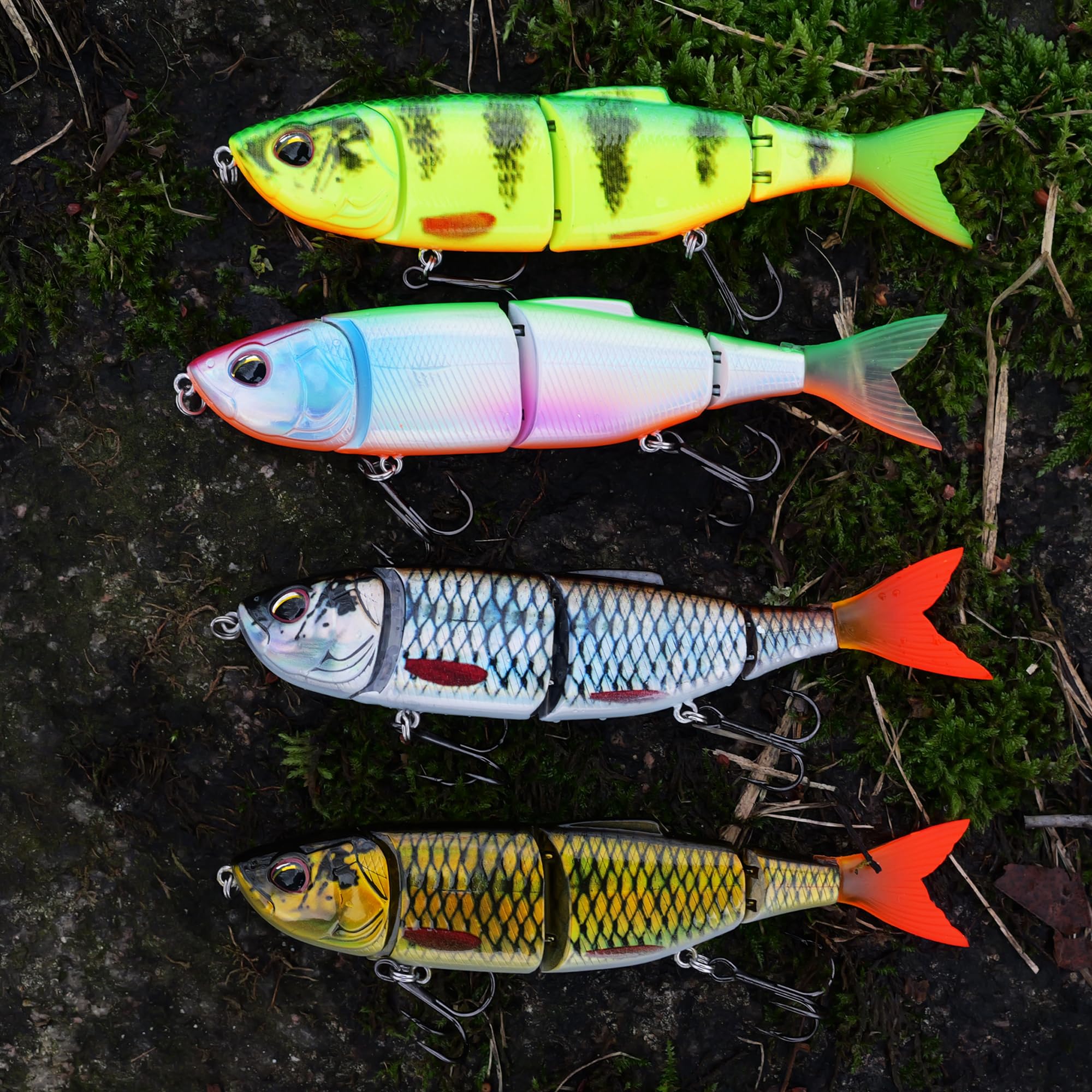 Paradox Fishing Premium Wobbler Sets für Hecht und Zander I 4 Stück mit Box I Hecht-Köder Zander-Köder Barschköder