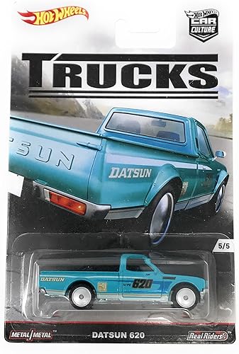 Hot Wheels Datsun 620 - Camiones de cultura para coche 5 unidades color azul