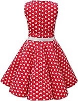 Vista 2 de BlackButterfly Vestido vintage con lunares de los años 50 para niñas