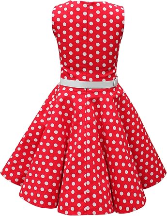 BlackButterfly Niñas 'Audrey' Vintage De Lunares 50's Vestido (Rojo, 11-12  años) : Amazon.com.mx: Ropa, Zapatos y Accesorios