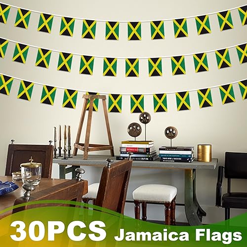 Miniatura 174 de Banderín de bandera de República Dominicana, pequeña mini bandera dominicana, banderín de banderines, decoración nacional de país para escuela