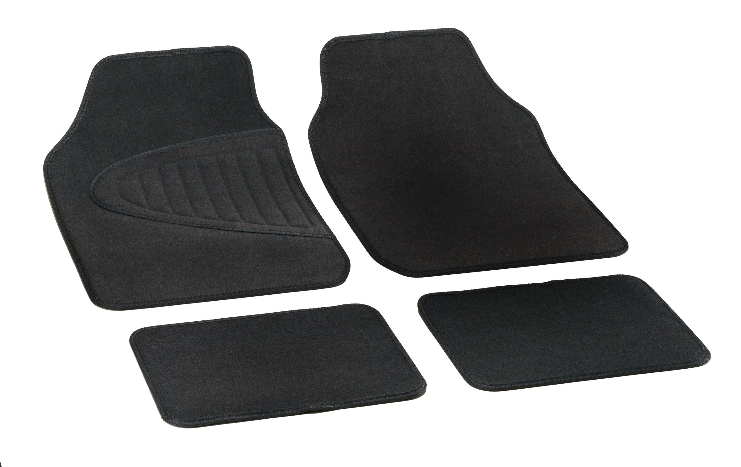 Bottari 79001 EcoEssential Car Mats, 4 Pieces, Black