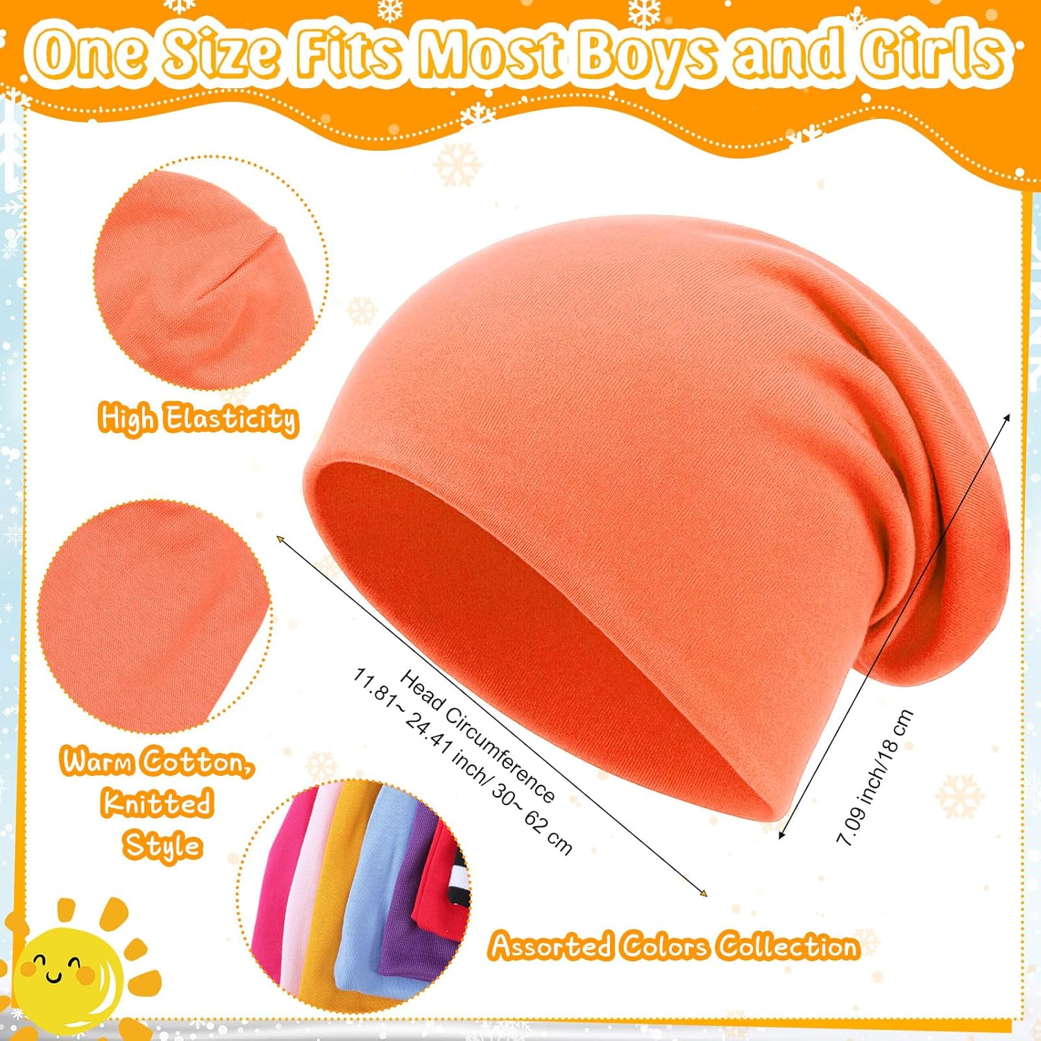 60 Pcs Kids/Toddler Winter Beanie and Gloves Bulk Warm Hats Knit Gloves Pack Winter Gifts for Boys Girls Donation - Image 2