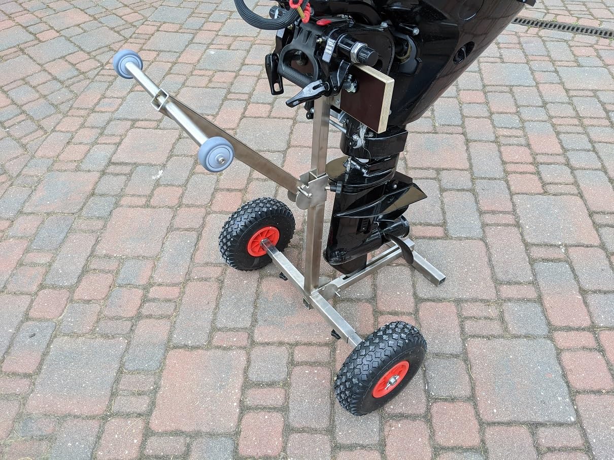 Außenbordmotorträger für Boote, tragbarer Lagerregal, Edelstahl, Premium-Modell