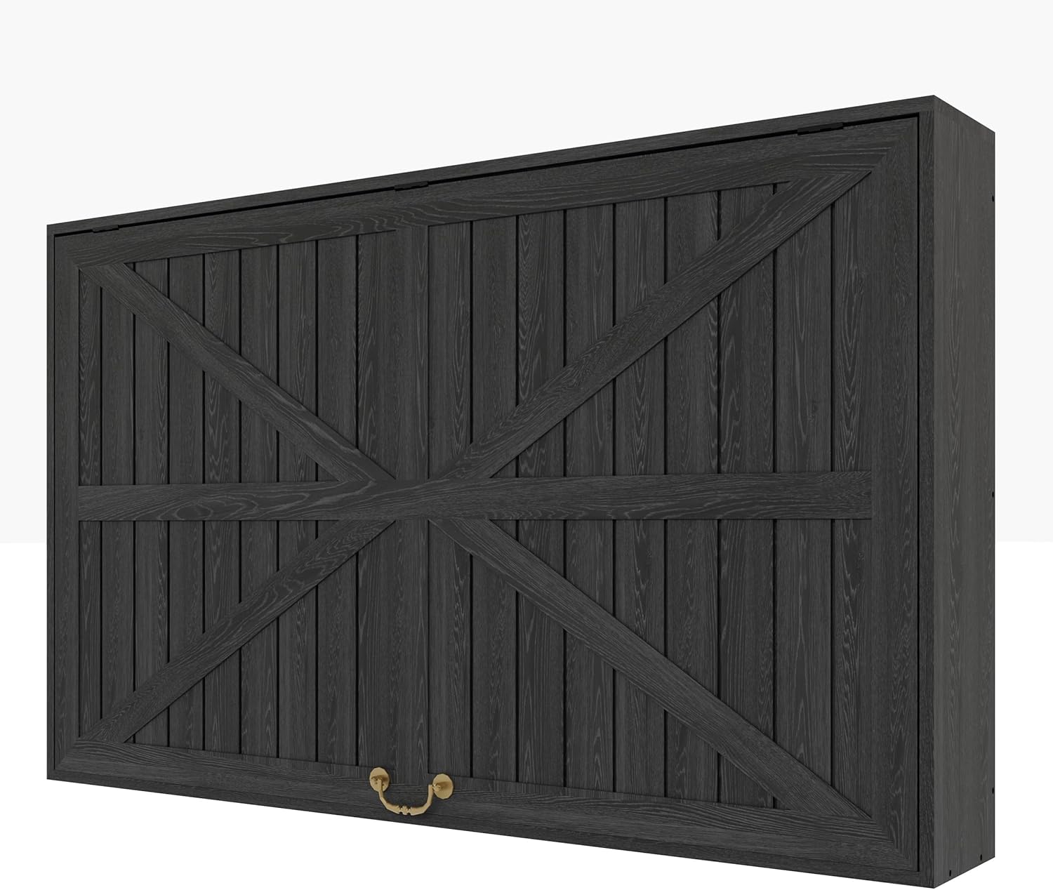 TrailBlaze Waterproof Outdoor Reliable Wood TV Storage Cabinet - Hard Box with Extra Cover & Telescopic Bracket - Decorative Weatherproof TV Protector for Patio, Beach & Garden, Black