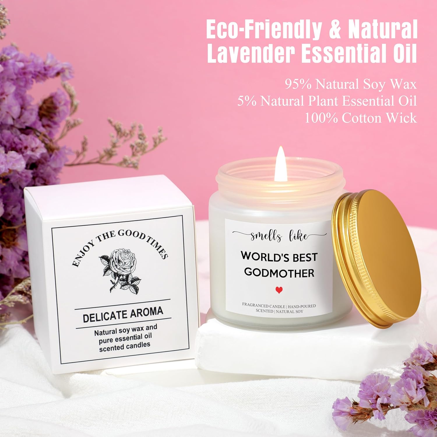 Godmother Proposal Gift, Will You Be My Godmother from GodChild, Mothers Day Christmas Birthday Gifts for Godmom Gifts Ideas Basket Set of 5 - Image 4