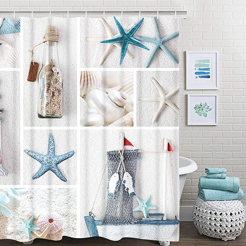 Beach Shower Curtains Amazon Com