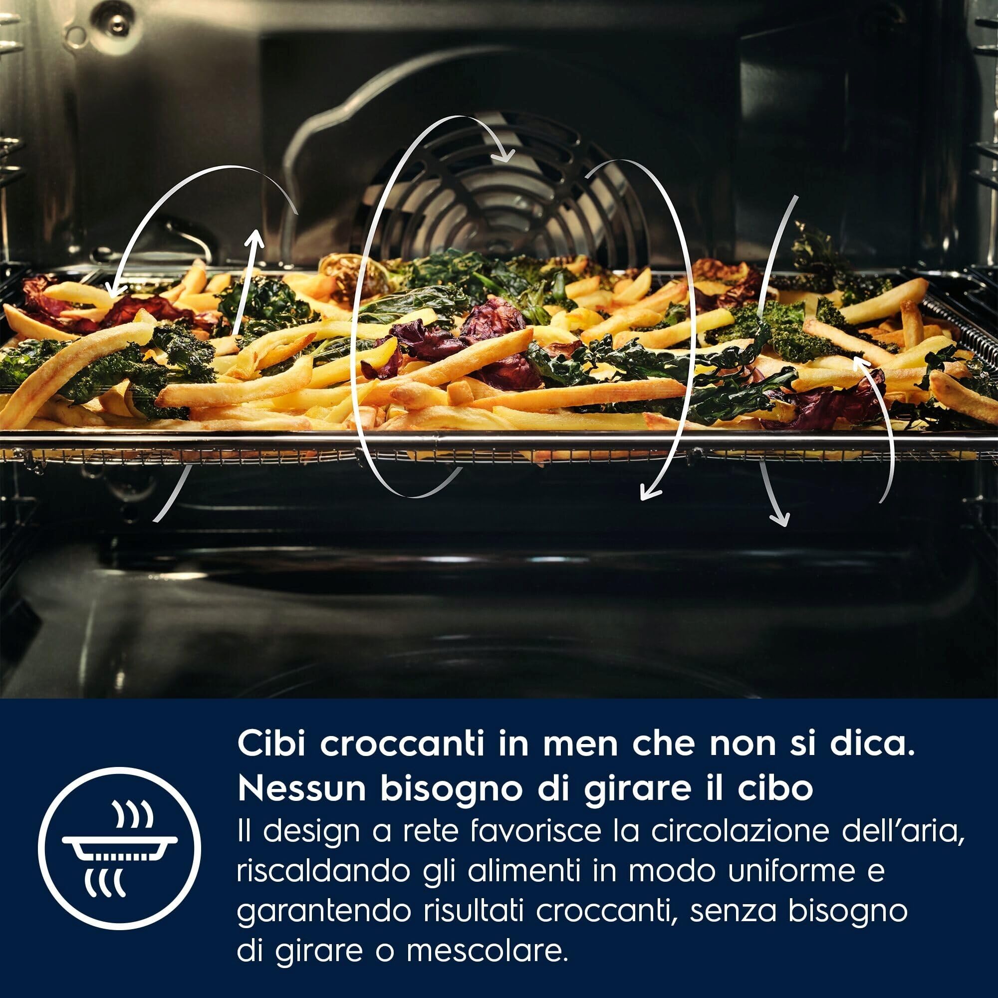 Electrolux Teglia con Fori AirFry, E9OOAFWM, Vassoio AirFry, Risultati Croccanti in Una Sola Volta, Soluzioni di Cottura Semplici per Qualsiasi Forno XXL