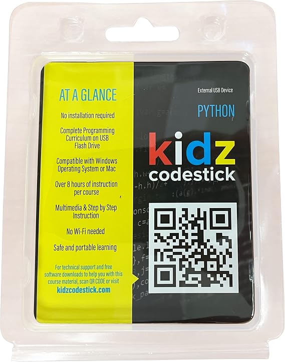 Learn Python Programming for Kids: Fun and Easy Python Coding Lessons with KidzCodeStick