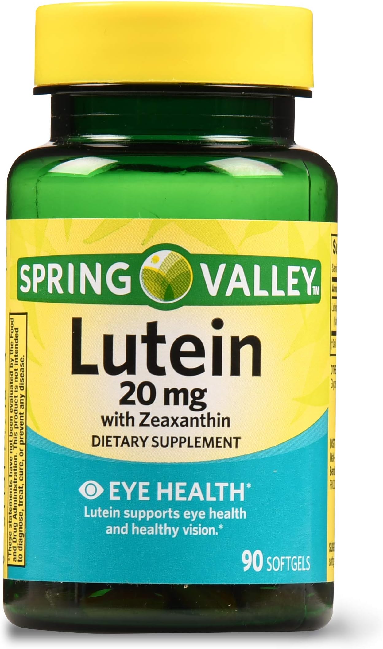 Spring Valley Lutein with Zeaxanthin Softgels, 20 mg, 90 Ct
