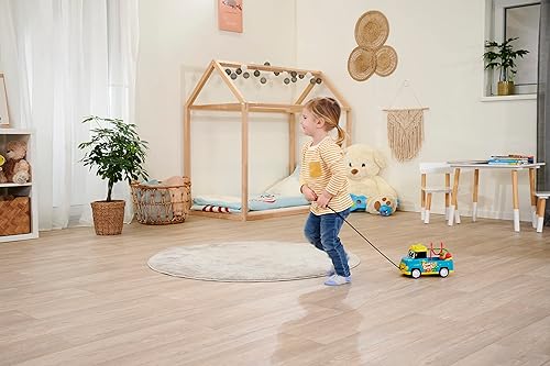 Miniatura 6 de Dickie Toys ABC - Toy Car Fynn Fruit (25 cm) - Pull Toy with Motor Skills Bow, Horn and Cord, Baby Toy from 1 Year (12 Months)