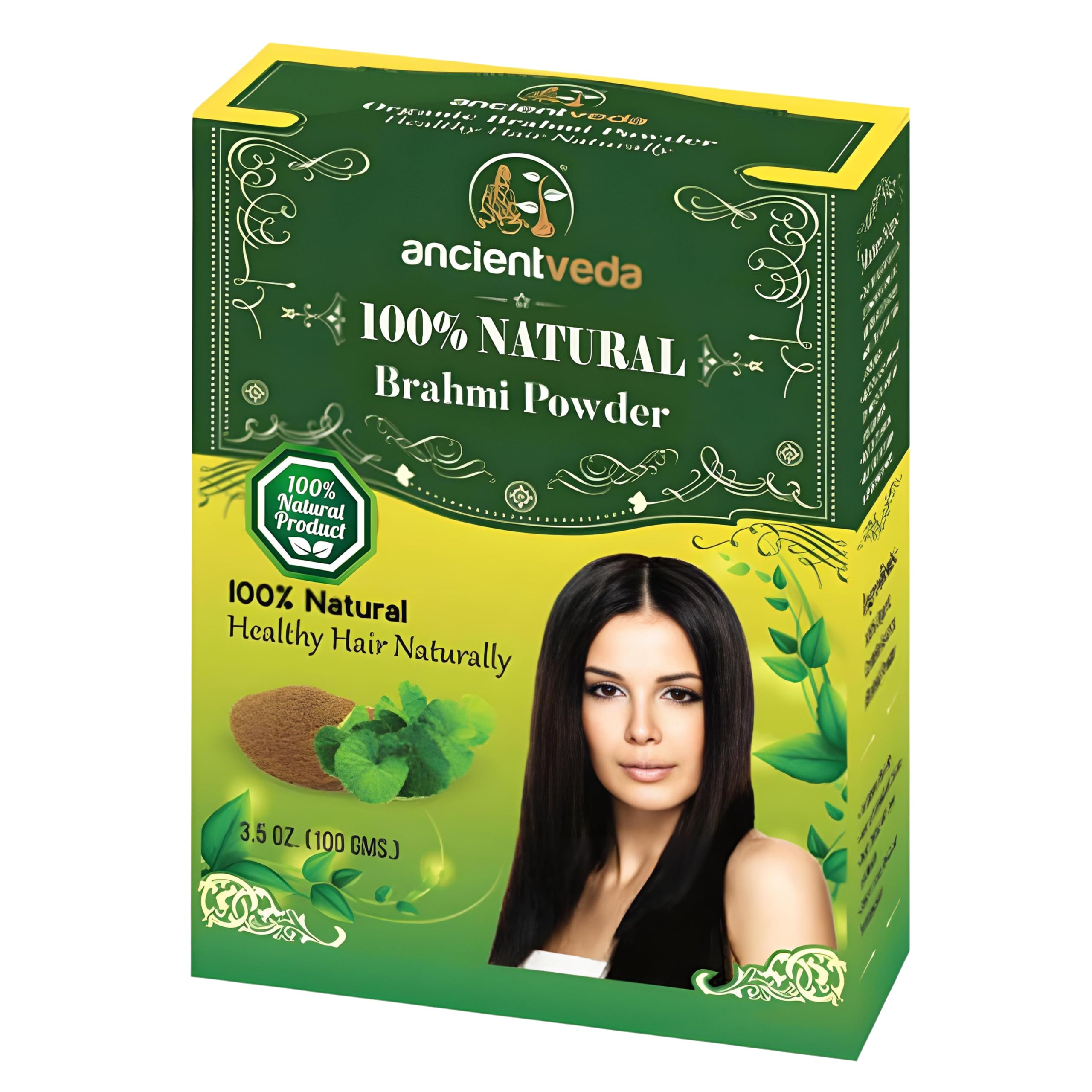 Organic Hair Growth Treatment Powder | Non-GMO & 100% Antioxidants | Reduce Appearance of Wrinkles | Chemical-Free Brahmi Powder