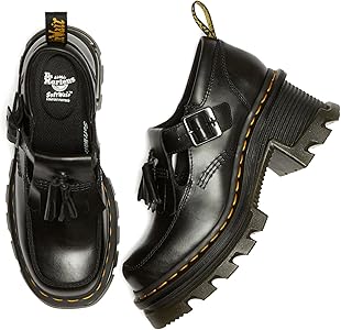 Amazon.com | Dr. Martens Women's Corran Leather Mary Jane Heeled