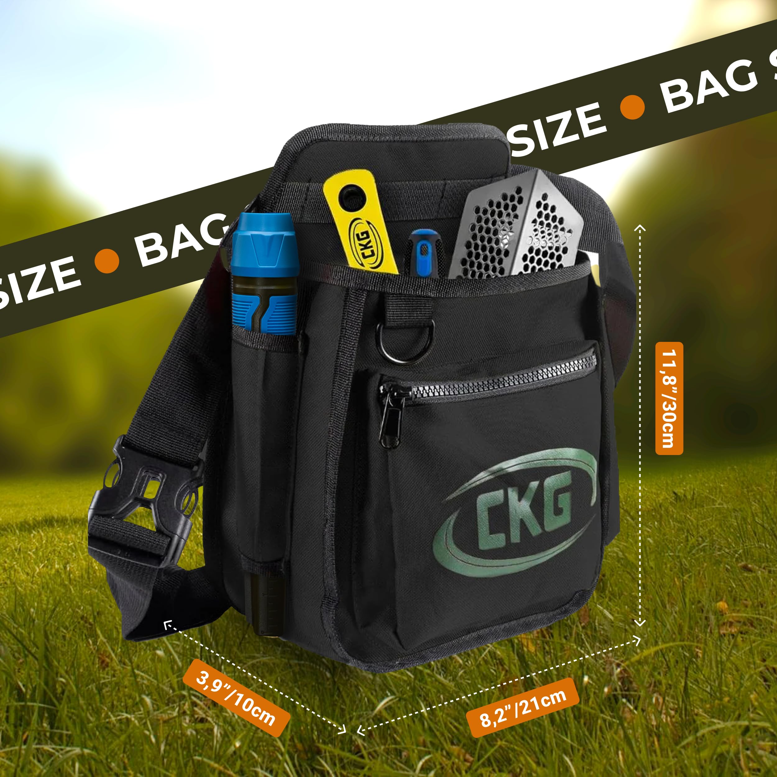 CKG Metalldetektions-Fundtasche, Taillen-Bagger-Tasche