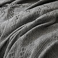 Vista 7 de AIVIA - Funda de cobija para sofá de dos plazas, fundas de cojín antideslizantes tejidas de algodón para sofás de 2 plazas con reposabrazos