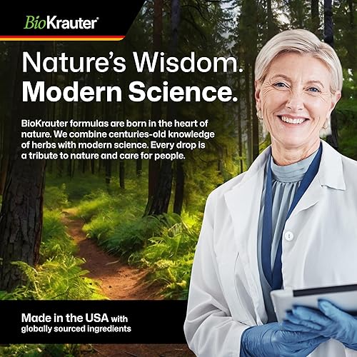 Miniatura 2 de BIO KRAUTER Hawthorn Berry - Suplemento vegano puro de bayas de espino - Utilizado para apoyo general y bienestar diario - Gotas líquidas de 655 mg