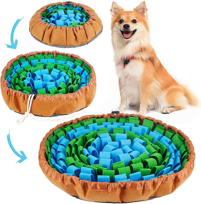 Vivifying Snuffle Mat for Dogs, Adjustable Dog Treats Sniff