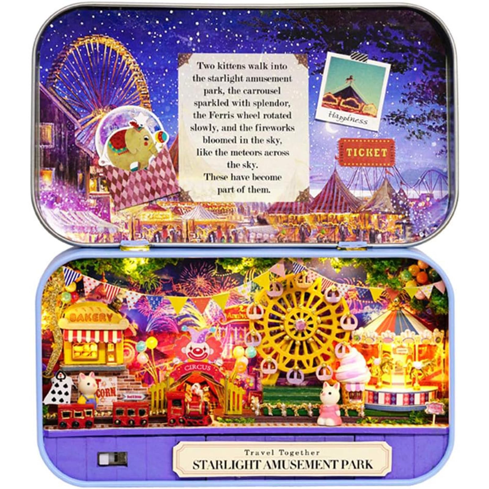 Spilay Dollhouse Miniature with Furniture,DIY Dollhouse Kit 1:24 Scale Creative Room Toys Best Birthday Gift for Adults and Teenagers Lover q11