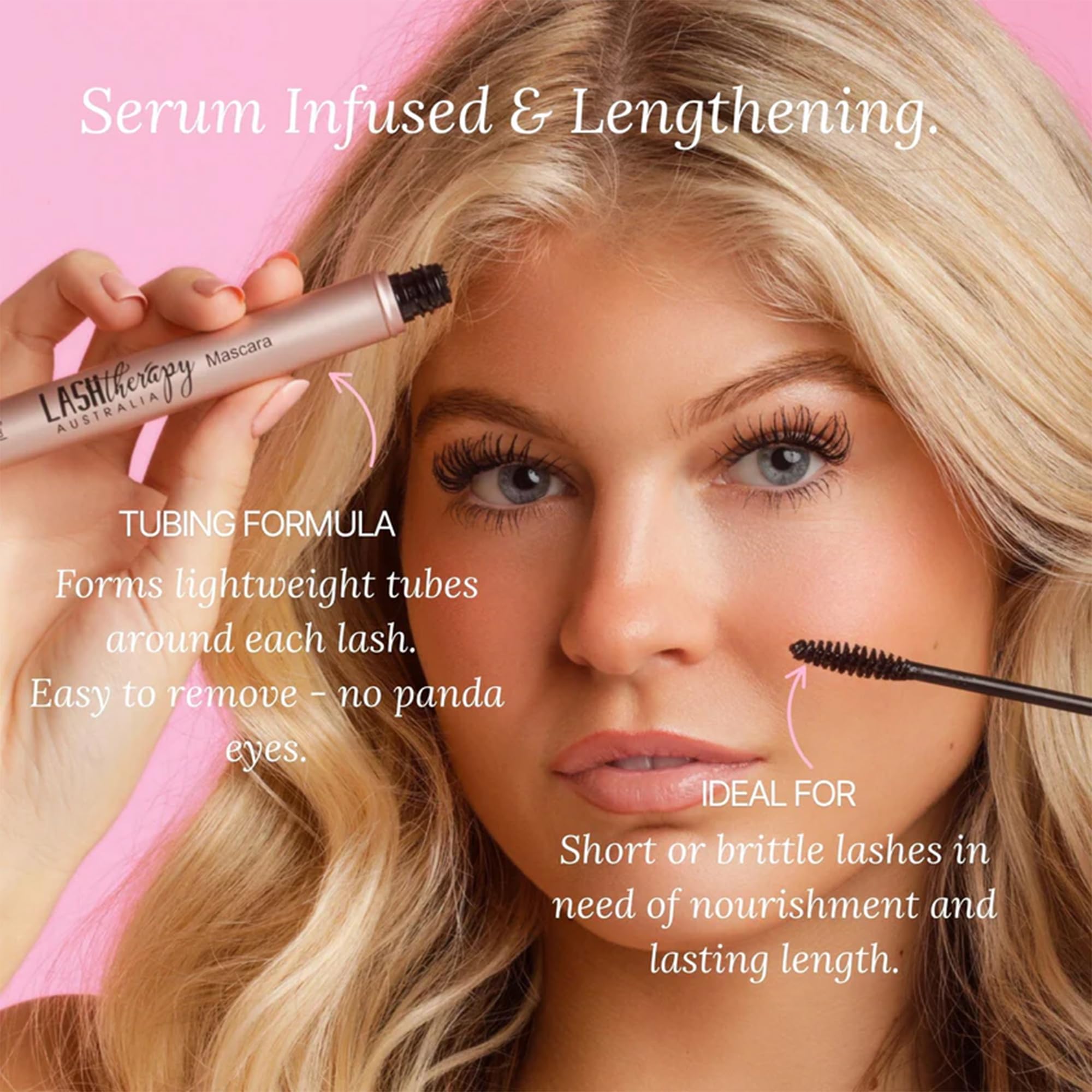 Lash Therapy Australia Growth Serum Infused Fibre Mascara Black 6ml
