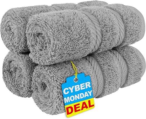 Miniatura 433 de American Soft Linen - Juego de 4 toallas de baño, 100% de algodón turco de 27 x 54 pulgadas, toallas de baño extragrandes, toallas para ducha