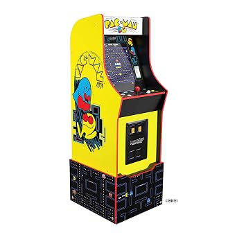 Arcade1UpBandai Namco Entertainment Legacy Edition Arcade Machine, 4-Foot 12-in-1 Pac-Man Arcade Game Machine for Home, 17 Color LCD Screen Includes Custom Arcade Game Riserand Light-Up Marquee