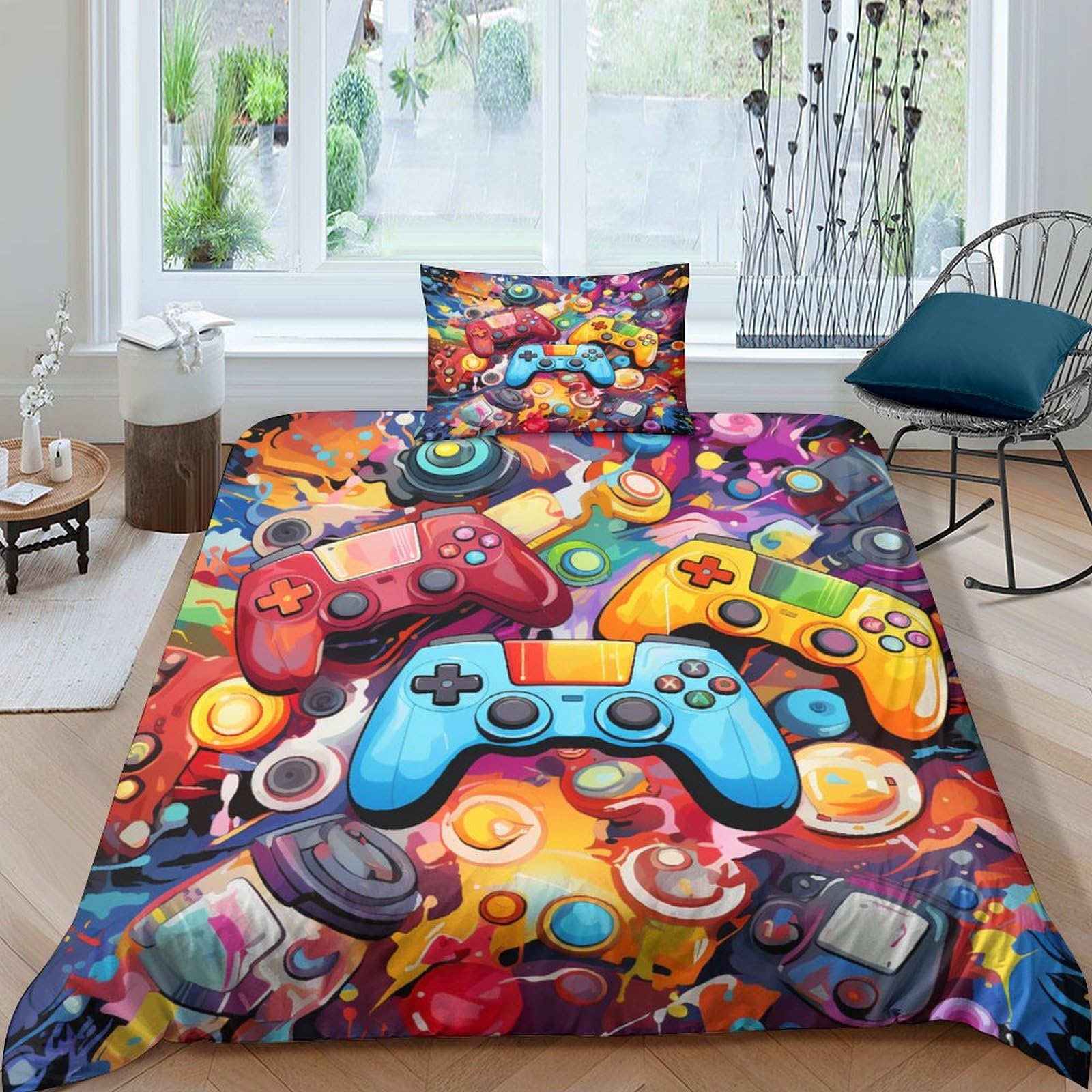 Housse de couette volcan en microfibre de qualité supérieure parure lit