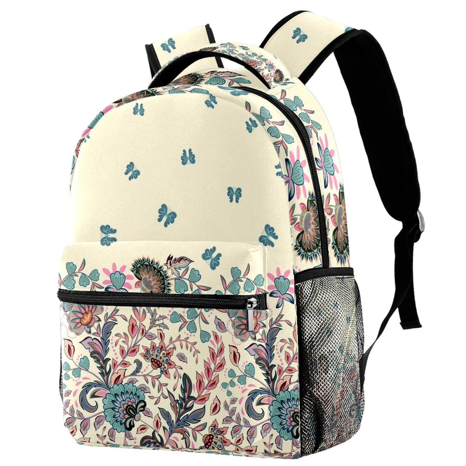 Mochila escolar ligera con mariposas para evitar el dolor de espalda 7