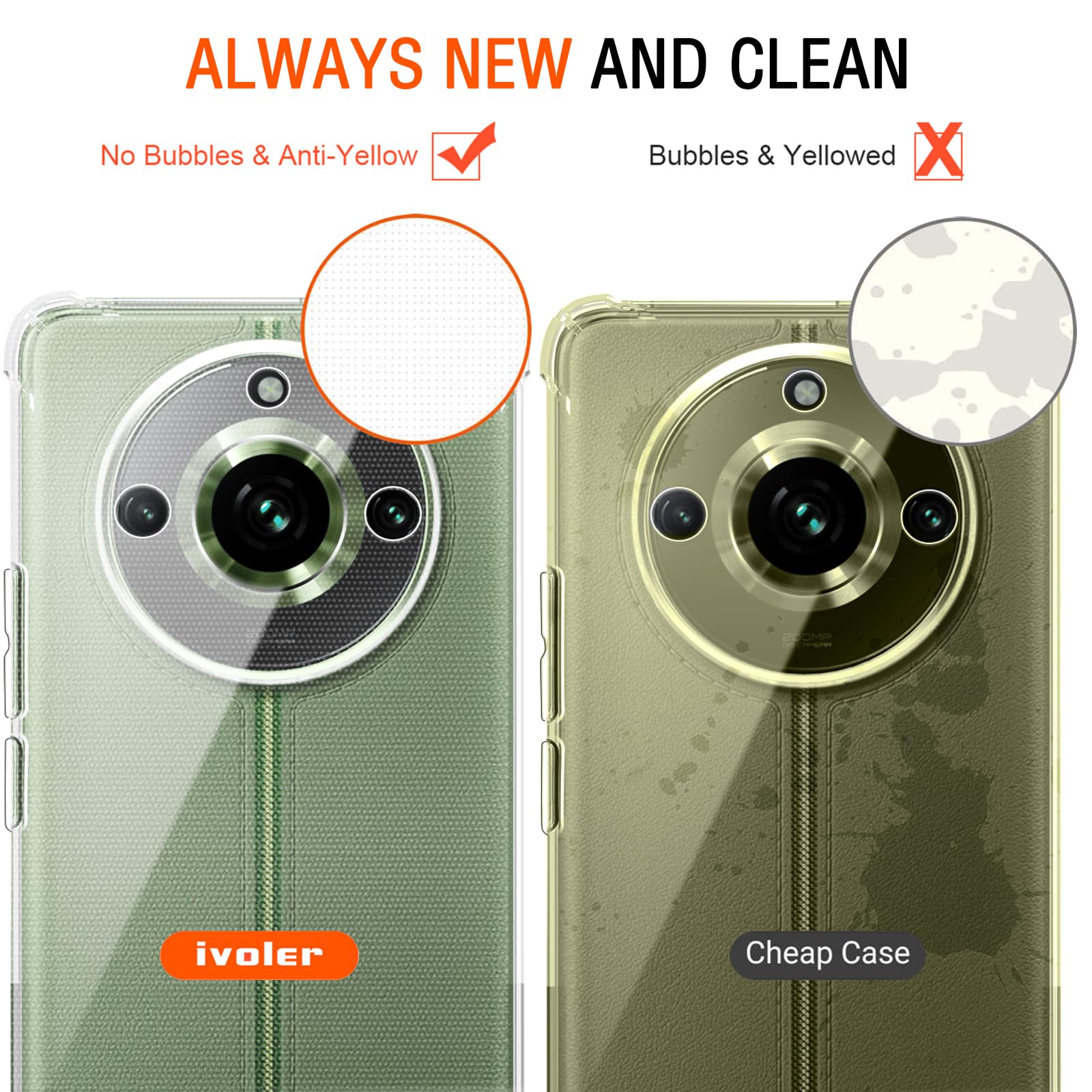 MEMELOKA Coque Pour Realme 11 Pro 5G/Realme 11 Pro Plus 5G, TPU Silicone Edge Transparent Hard PC Acrylique Back, Anti-Rayures Étui De Protection Pour Realme 11 Pro 5G