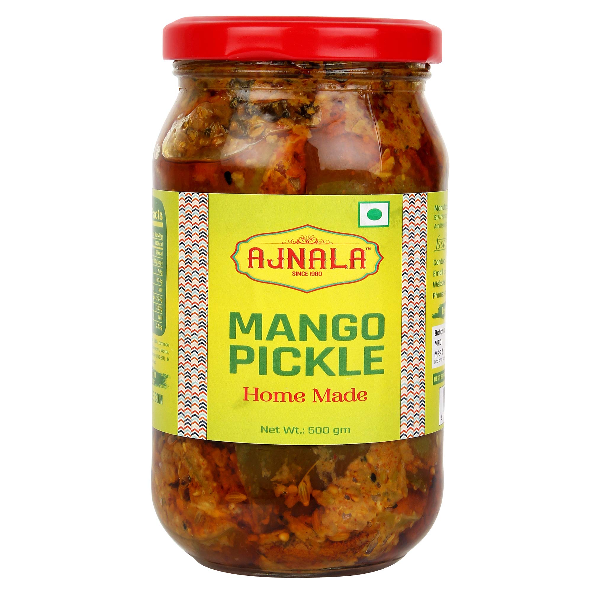 Ajnala Amritsari Pickles, 400 GMS (Mango Pickle Flavour) (B07VY1843K) Amazon Price History, Amazon Price Tracker