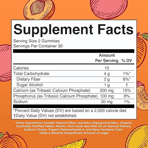 Miniatura 2 de MaryRuth Organics Suplemento de calcio | Sin azúcar | Gomitas de calcio para mujeres y hombres a partir de 14 años | Huesos y dientes fuertes |