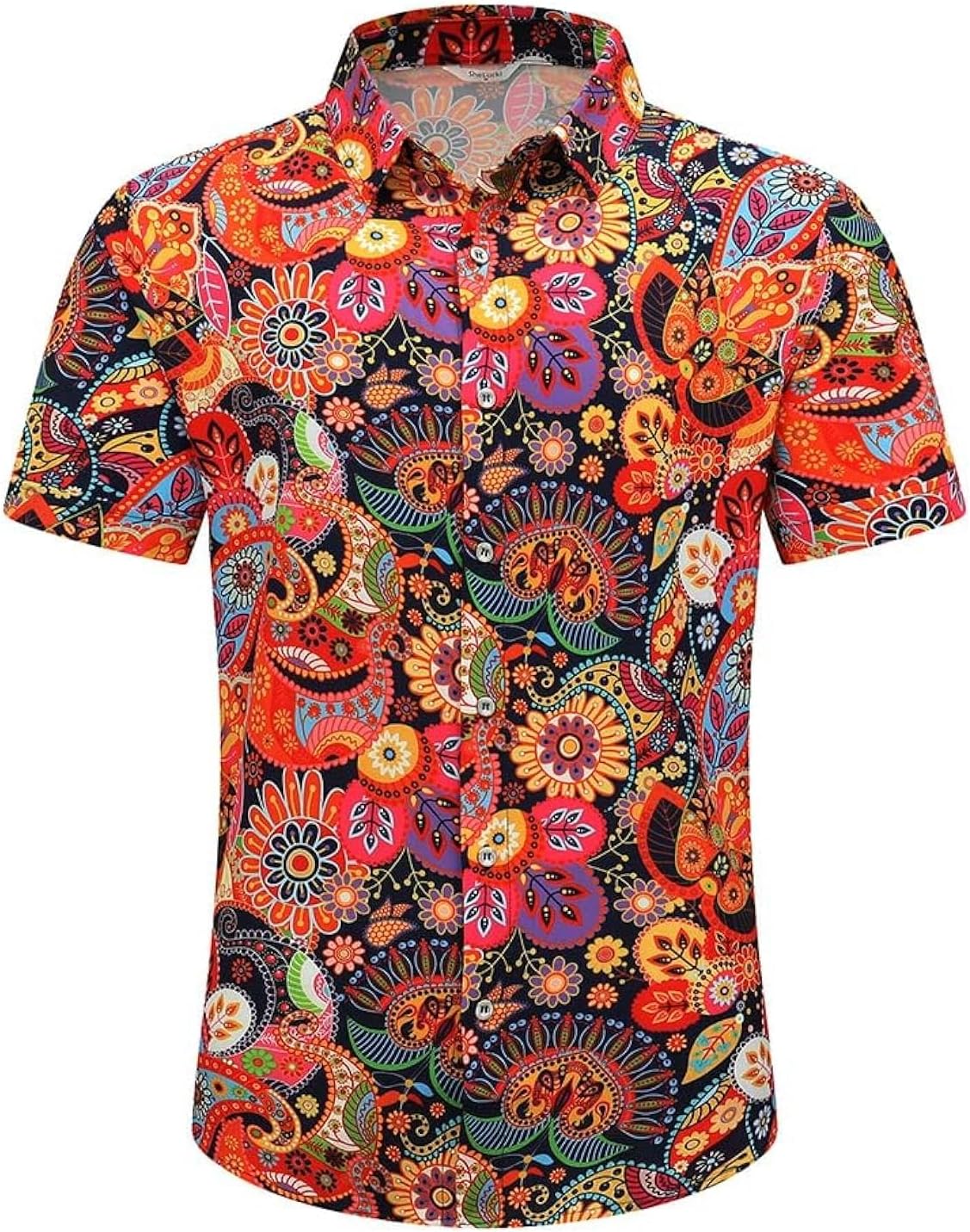 Mens Hawaiian Shirts Short Sleeve Summer Button Down Jamaica Ubuy