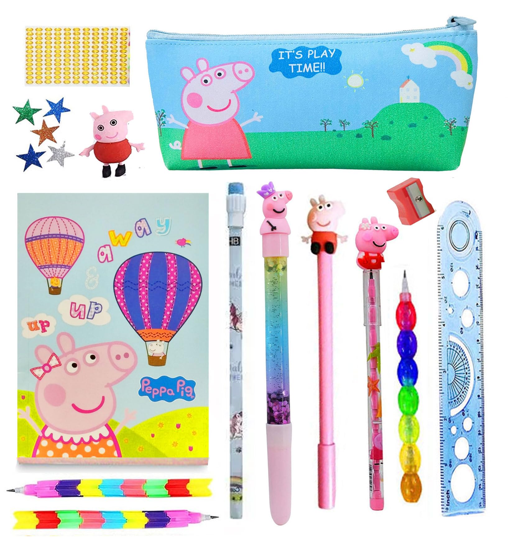 KOBBET® Peppa Pig Stationery Gift Set for Kids Boys, Peppa Pig Theme School Supply Set, Return Gift Birthday Gift, Party Favor Return Gift Set for Kids Peppa Pig Theme Gift Set for Boys Kids (B0CH8KQZGZ) Amazon Price History, Amazon Price Tracker