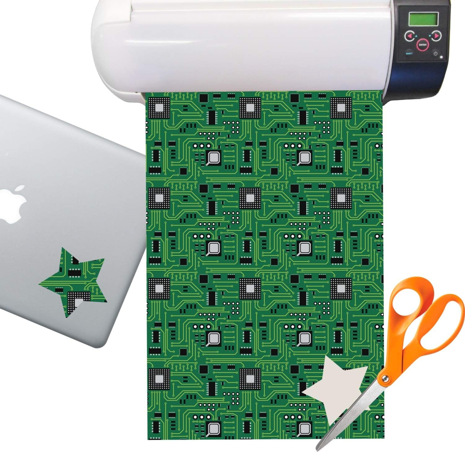 Circuit Board Sticker Vinyl Sheet (Permanent)