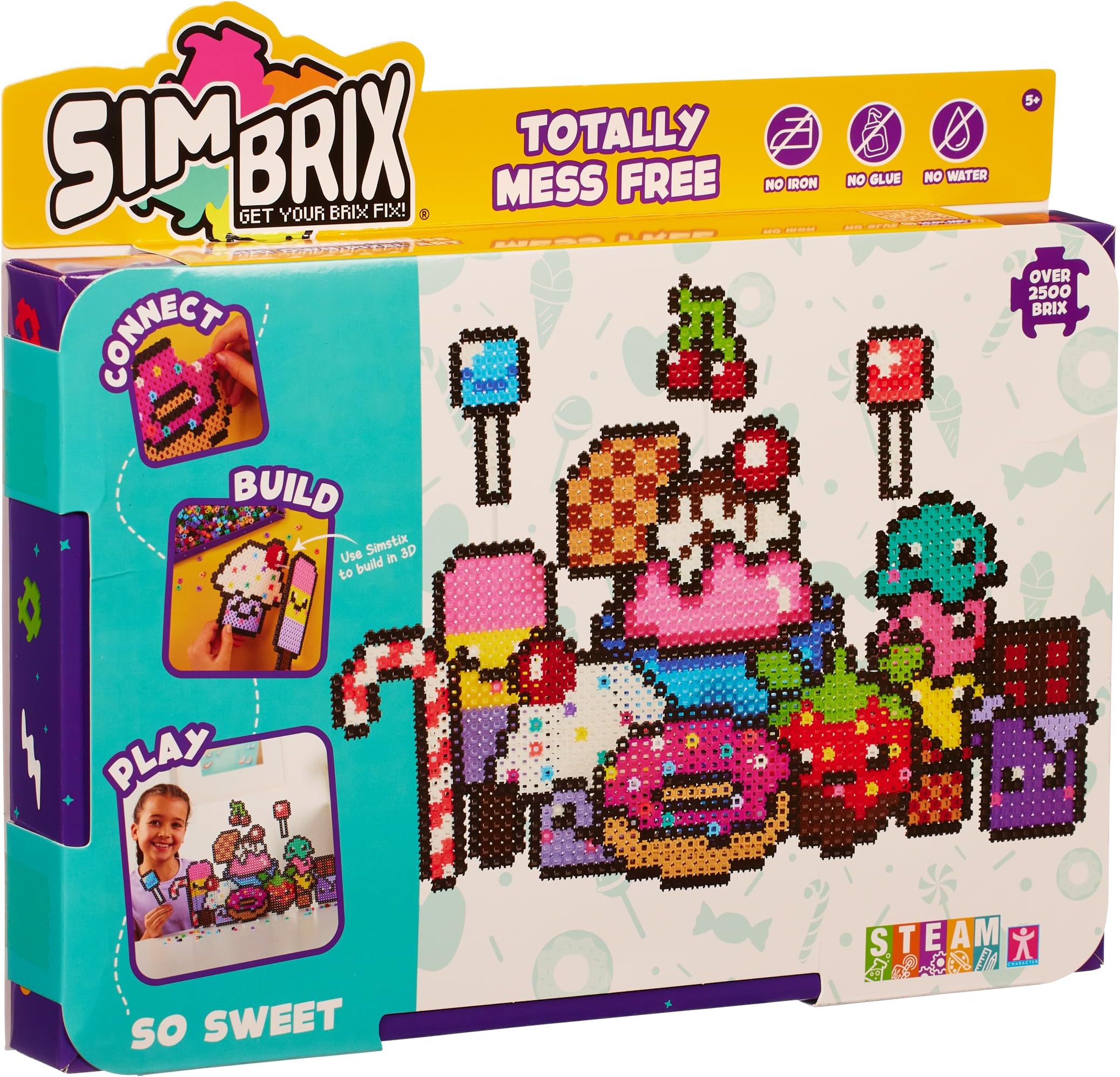 Simbrix Feature Pack So Sweet with 2500+ brix Creative Activity STEAM Arts and Crafts Kids’ Toys for Girls & Boys Ages 5 and up