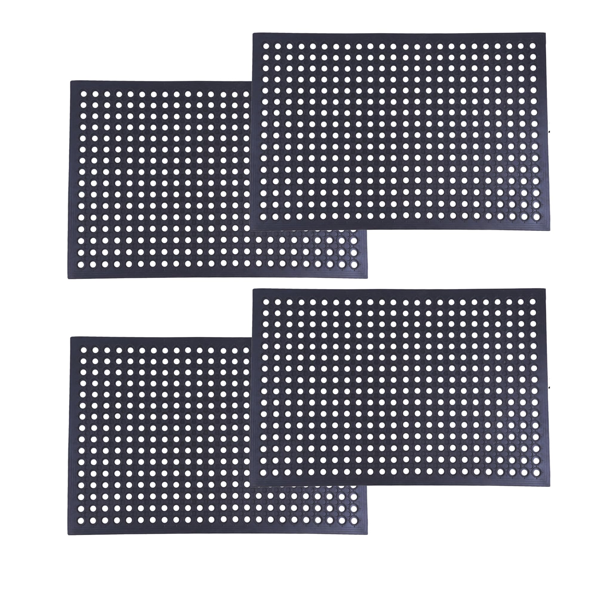 ZincOrange Outdoor Mat, Odorless Flexible Entrance Floor Mat, Anti-Slip Workplace Mats, Anti-Fatigue Tiles Open Work Mats, for Kitchen, Bathroom,