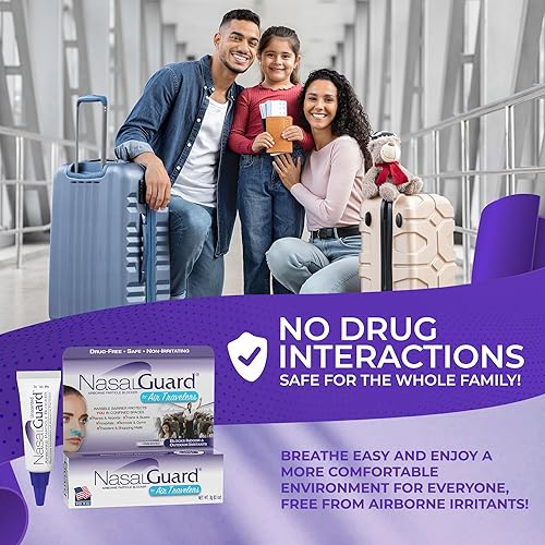 Miniatura 2 de Airborne - Bloqueador de partículas de gel nasal para viajeros aéreos, sin drogas, no irritante, no somnoliento, aprobado para viajes en avión